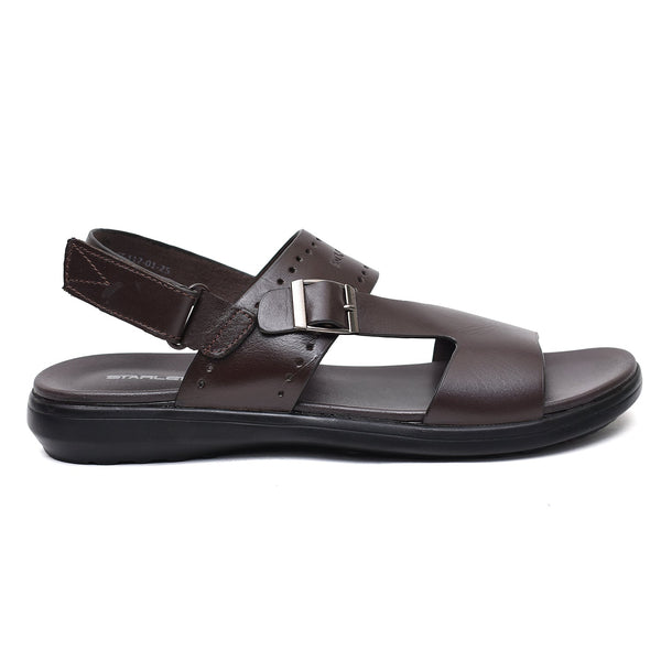 LEATHER SANDAL - VCT-112 BROWN