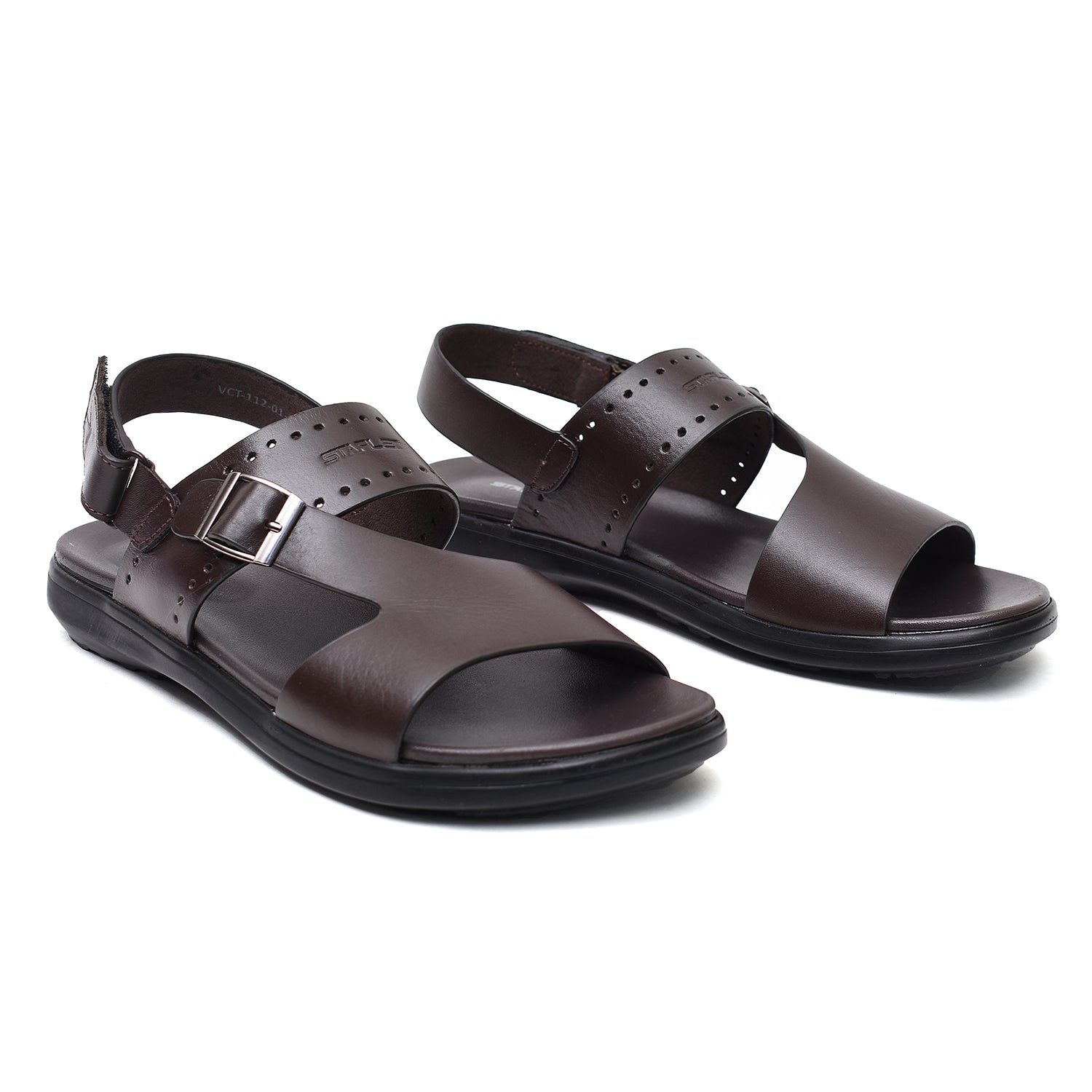 LEATHER SANDAL - VCT-112 BROWN