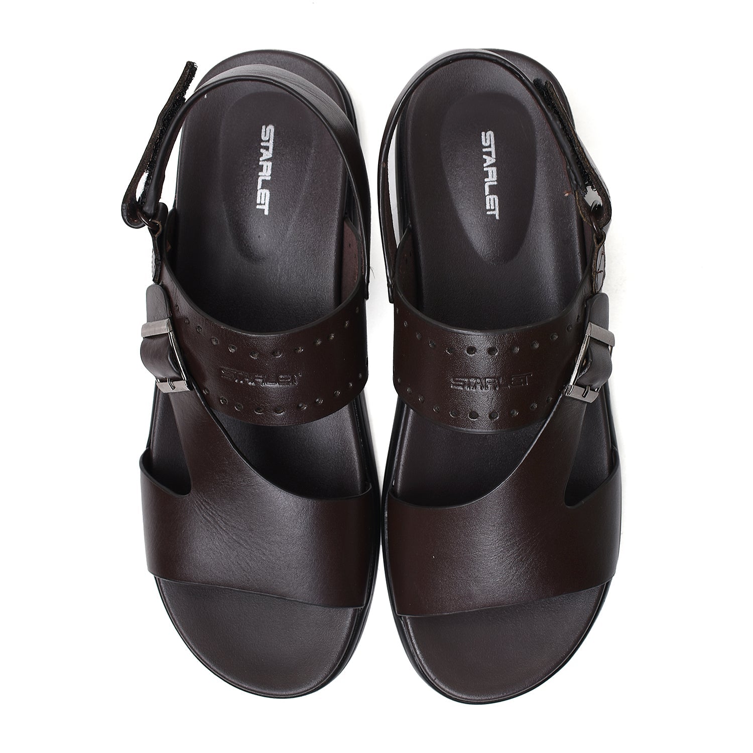 LEATHER SANDAL - VCT-112 BROWN