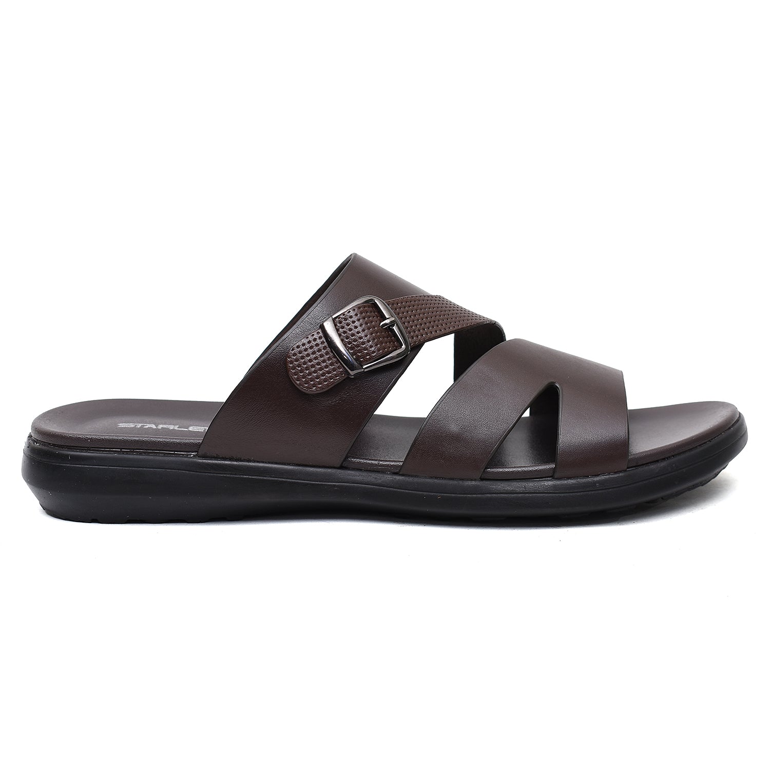 LEATHER SLIPPER - VCT-013 BROWN