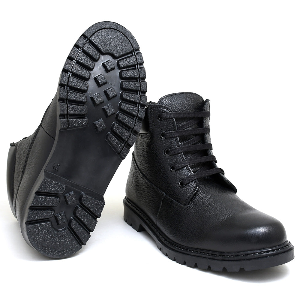 LEATHER SHOES - JACK-012 BLACK
