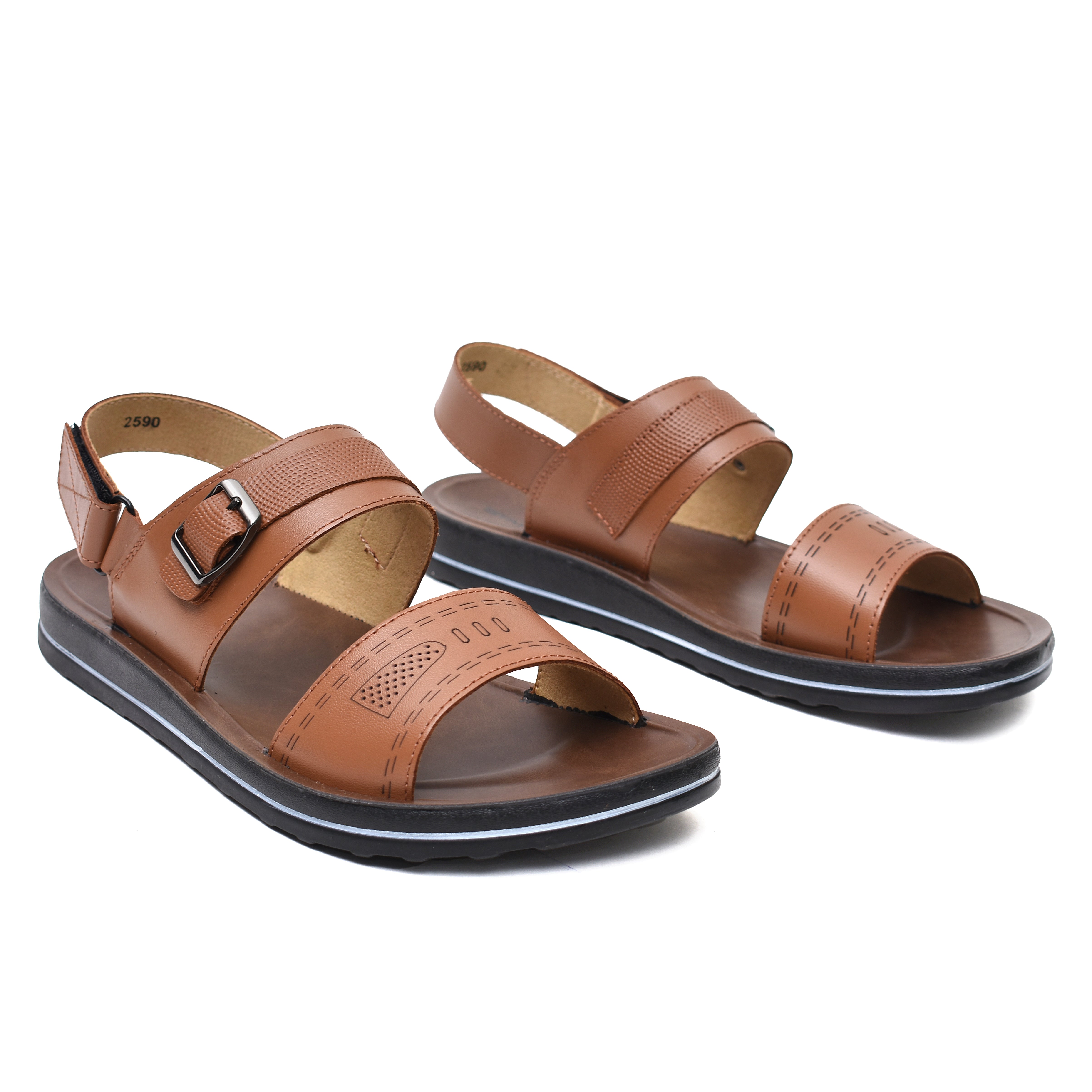 LEATHER SANDAL -WA-1842 TAN