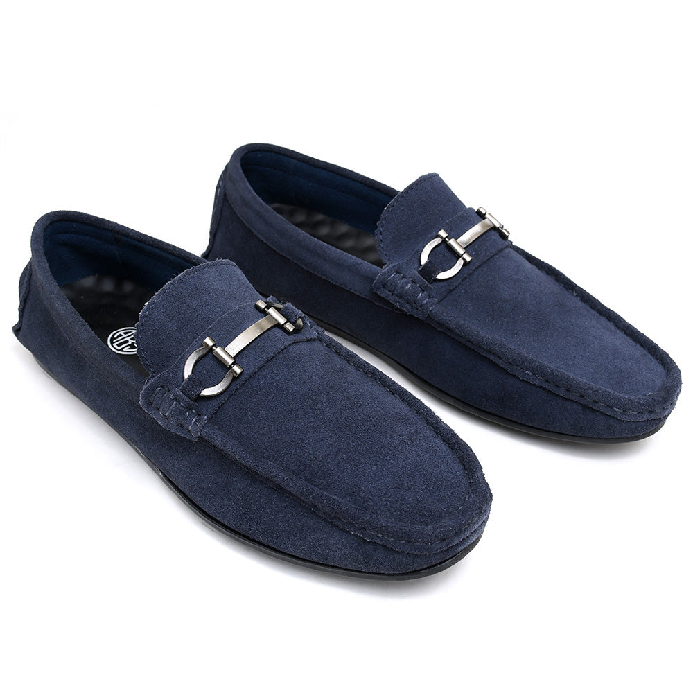 LEATHER SHOES - ROMEO-055 BLUE