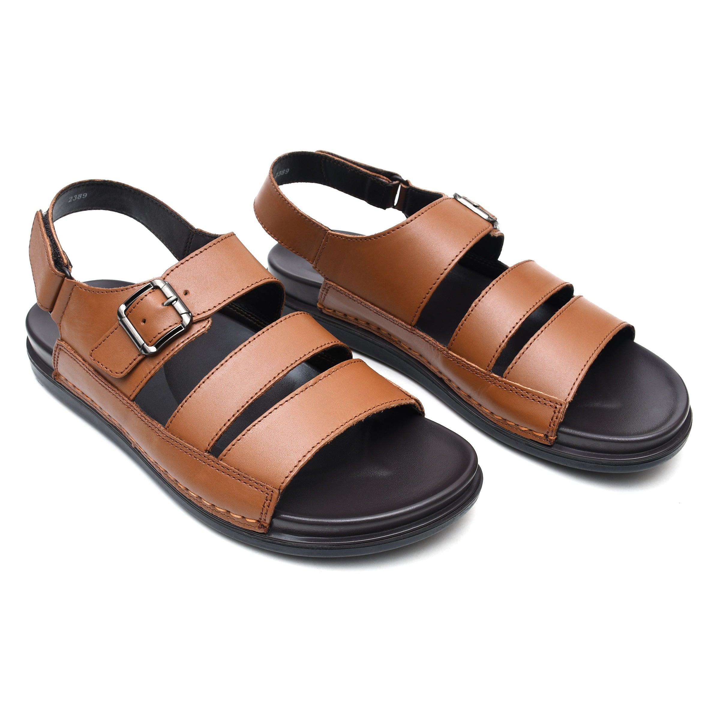 LEATHER SANDAL - AR-108 TAN