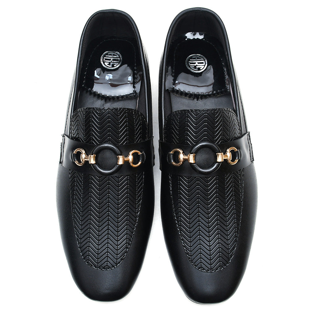 LEATHER SHOES - ACM-1505 BLACK