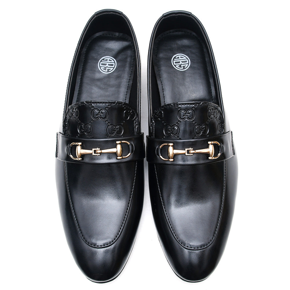 LEATHER SHOES - ACM-7074 BLACK