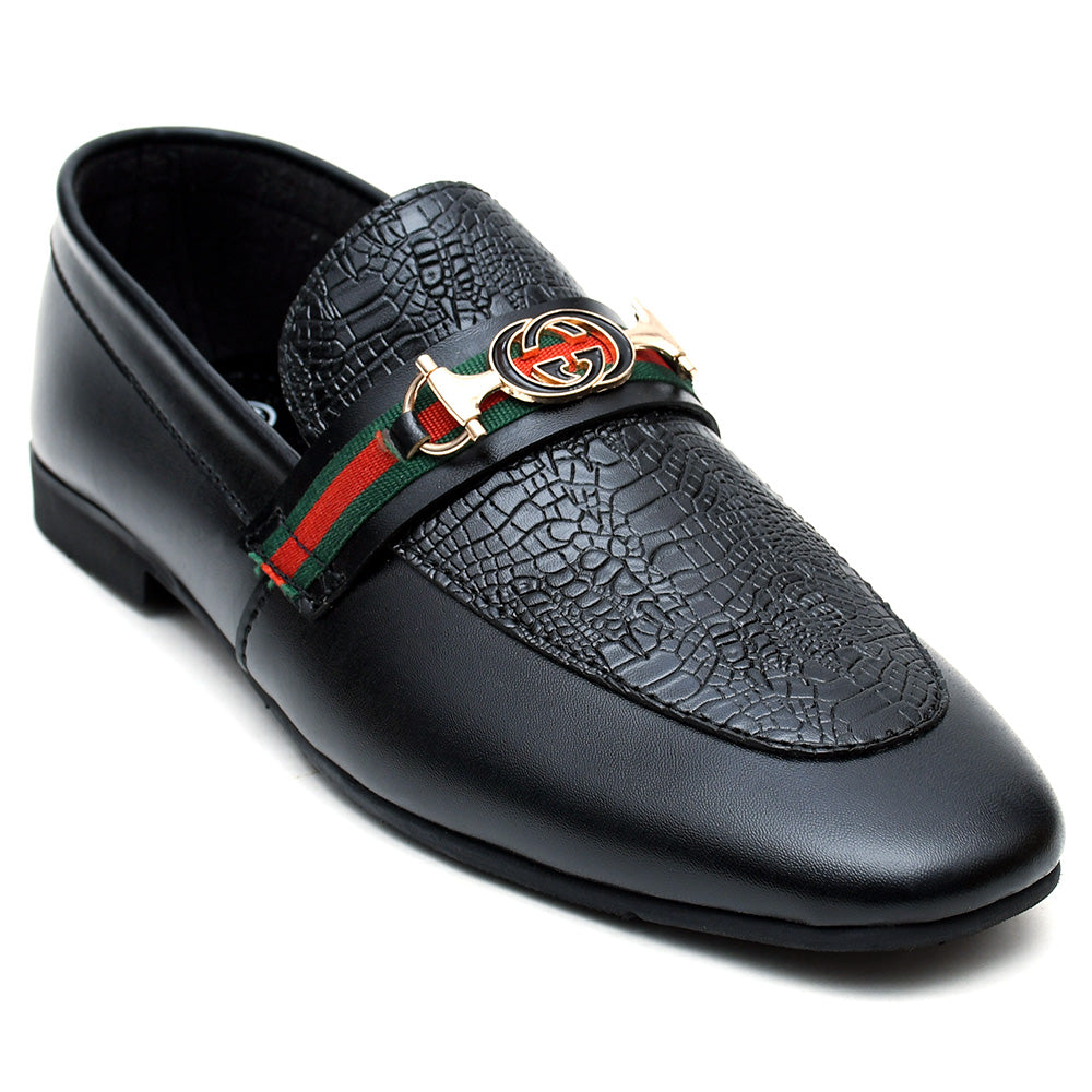 LEATHER SHOES - ACM-1506 BLACK