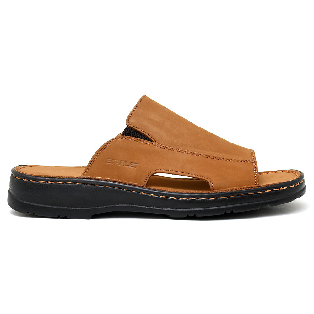 LEATHER SLIPPER - 4015 MUSTARD