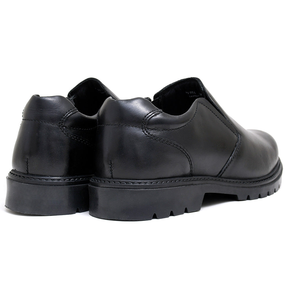 LEATHER SHOES - JACK-011 BLACK
