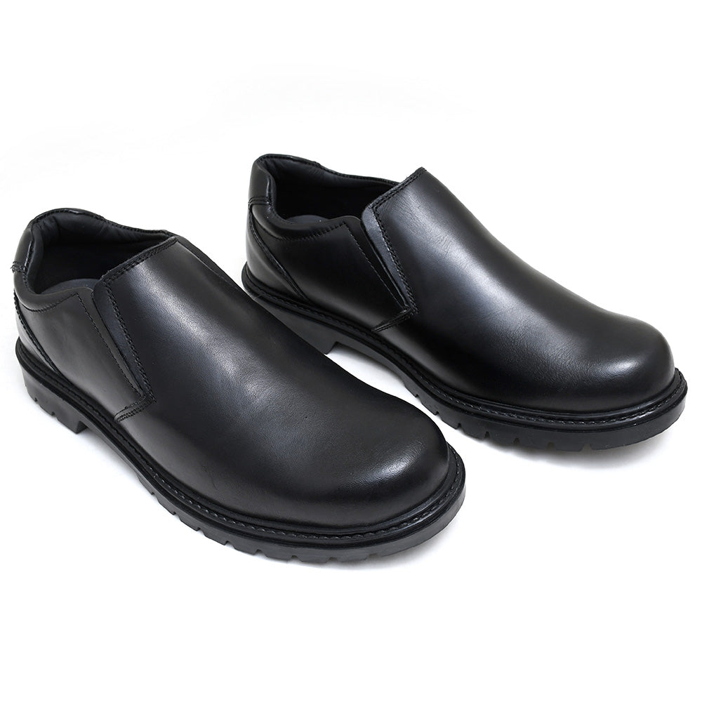 LEATHER SHOES - JACK-011 BLACK