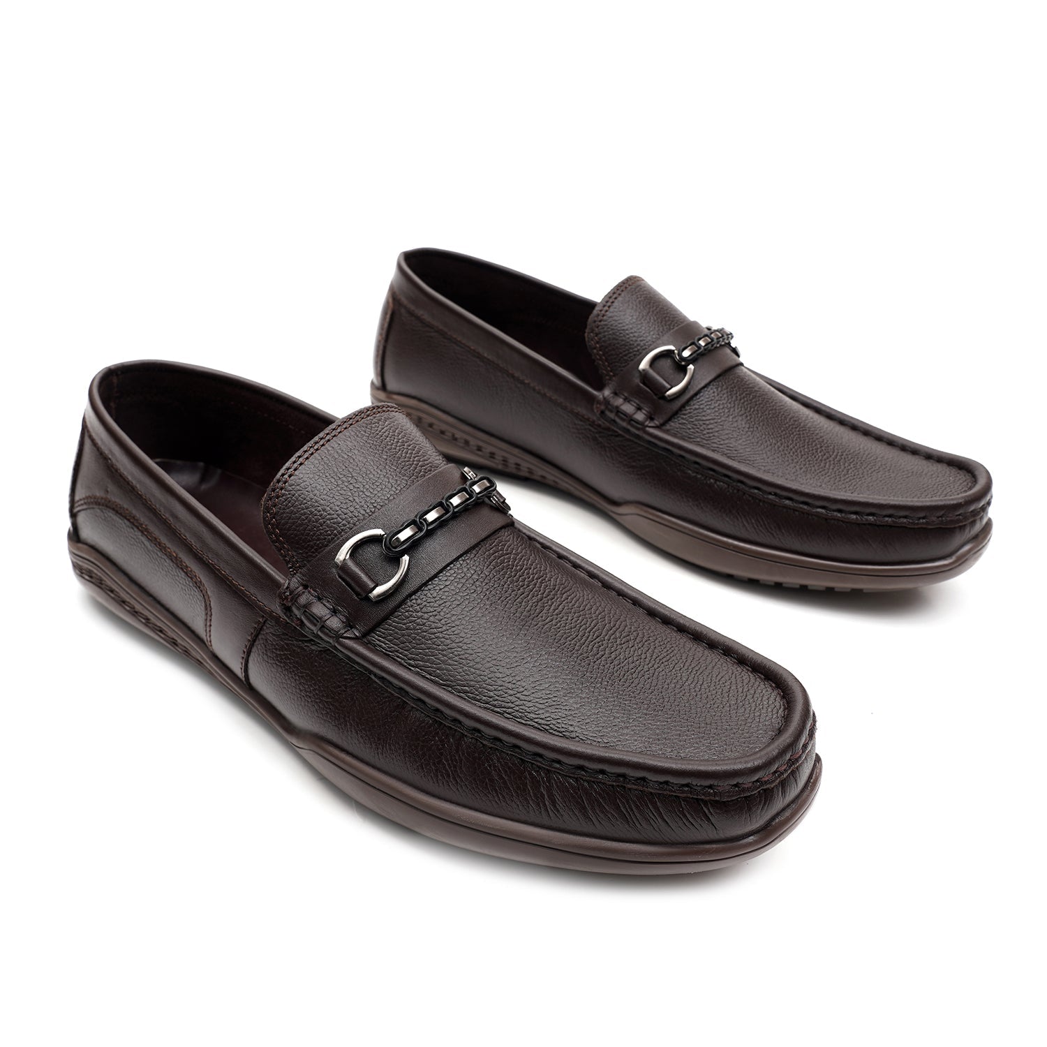 LEATHER SHOES - FBL003 BROWN