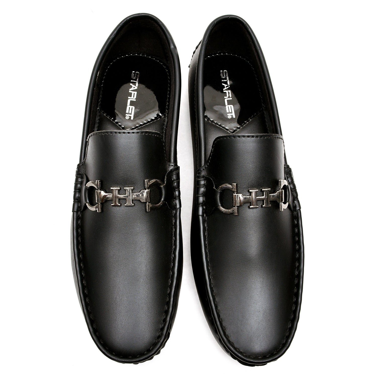 LEATHER SHOES - FC-1-2-3005 BLACK
