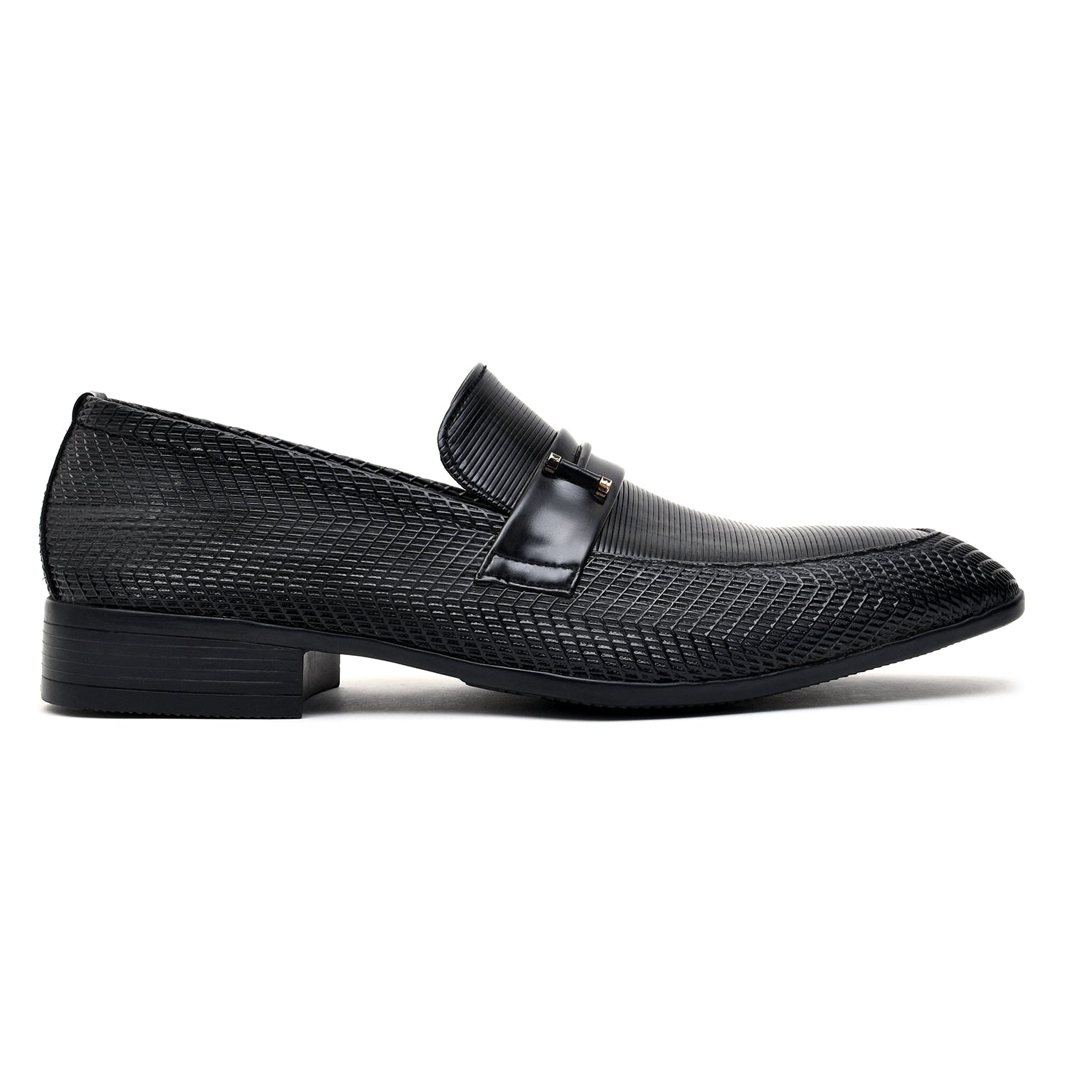 LEATHER SHOES - FC-1-2-8018 BLACK
