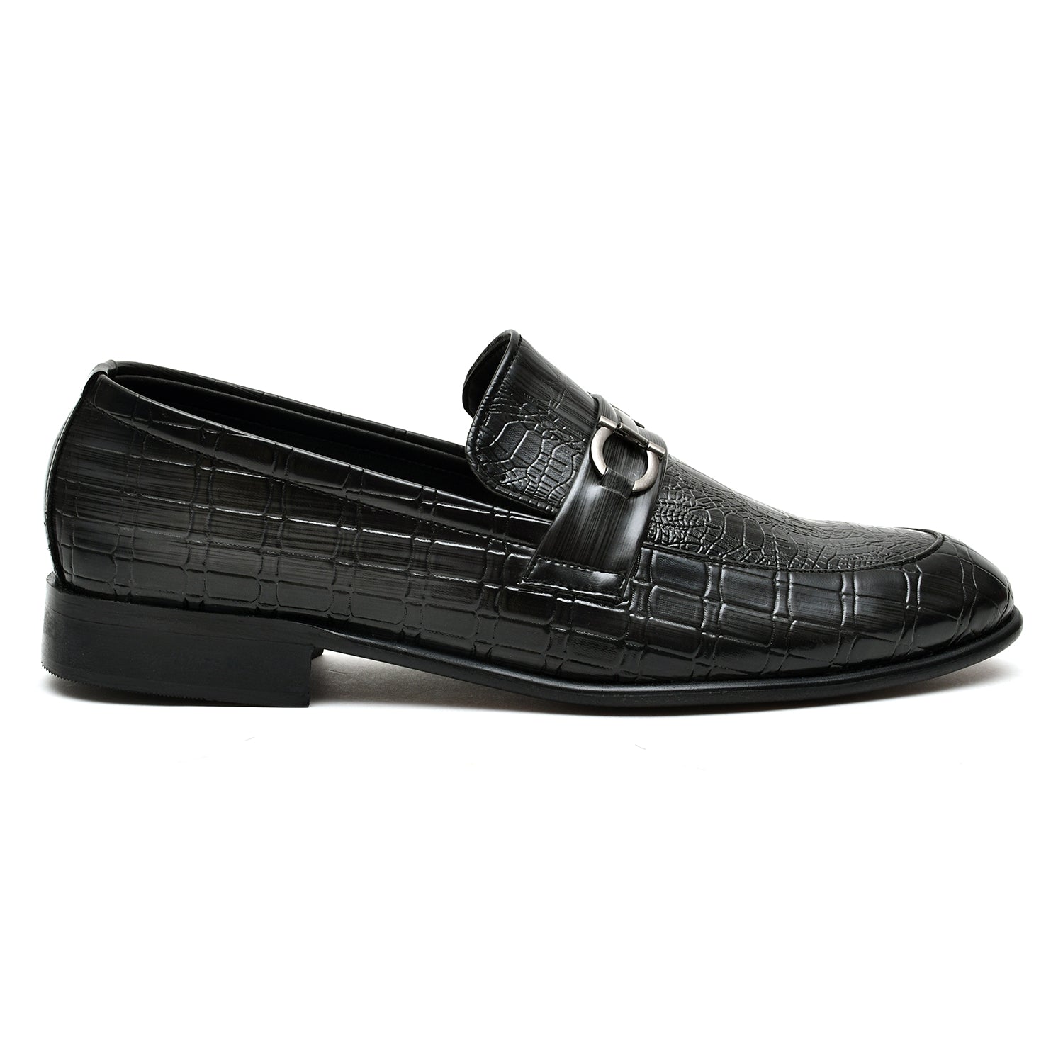 LEATHER SHOES - FC-1-2-8028 BLACK