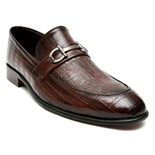 LEATHER SHOES - FC-1-2-8028 BROWN