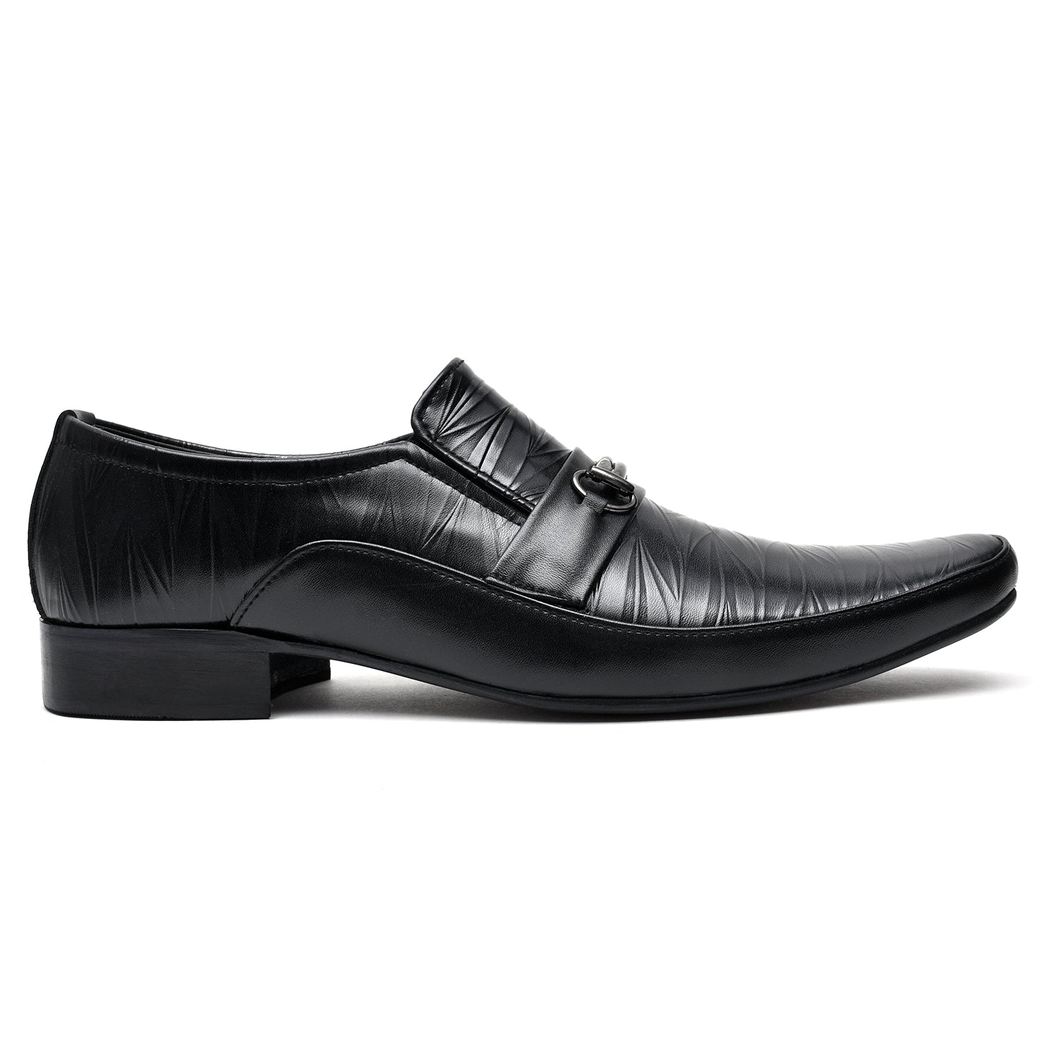 LEATHER SHOES - FC-1-2-8031 BLACK