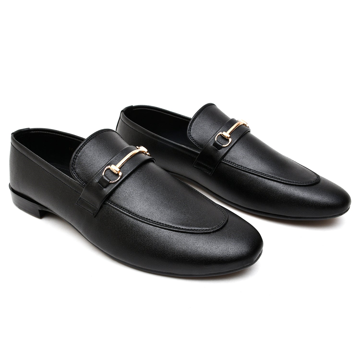 LEATHER SHOES - FC-1-2-8038 BLACK