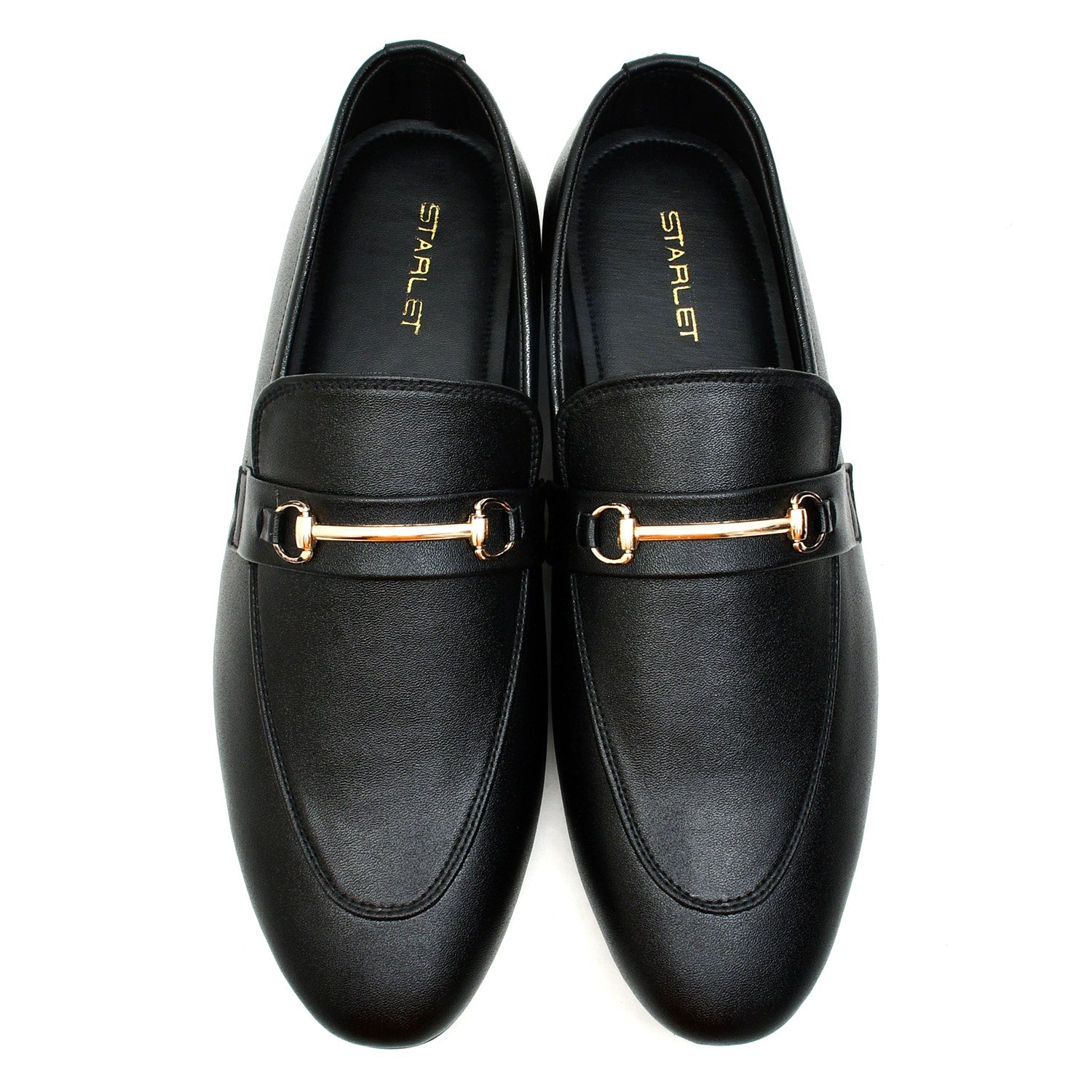 LEATHER SHOES - FC-1-2-8038 BLACK
