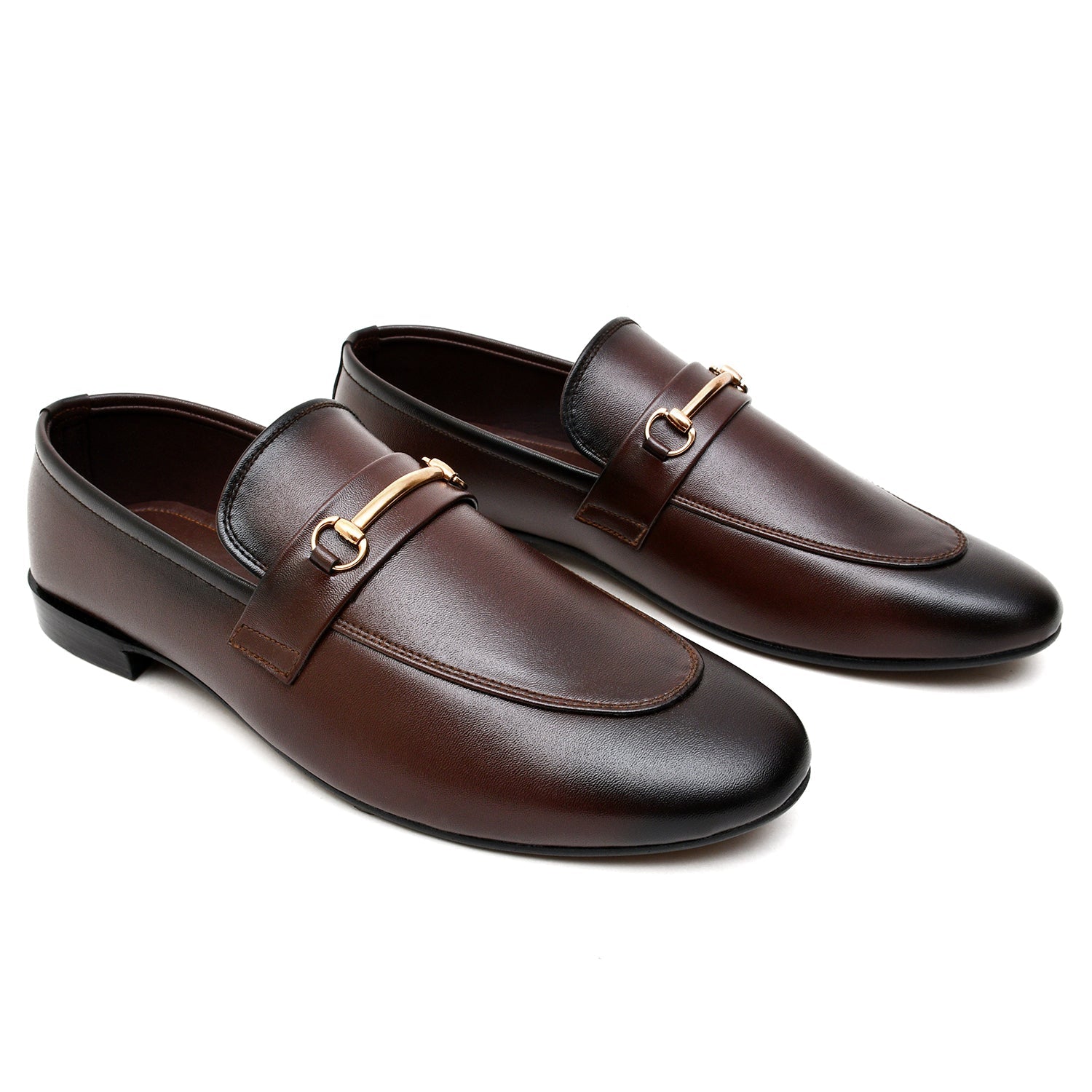 LEATHER SHOES - FC-1-2-8038 BROWN