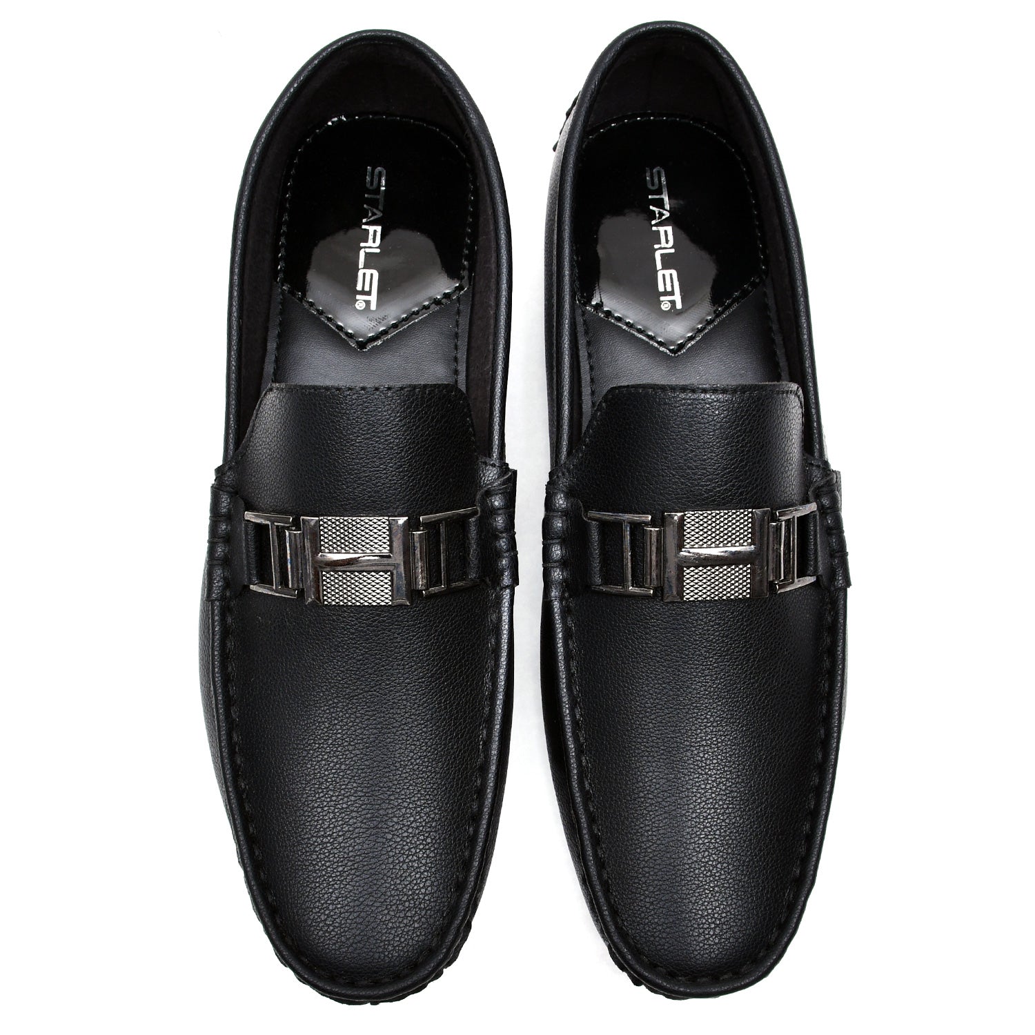 LEATHER SHOES - FC-1-2-3002 BLACK