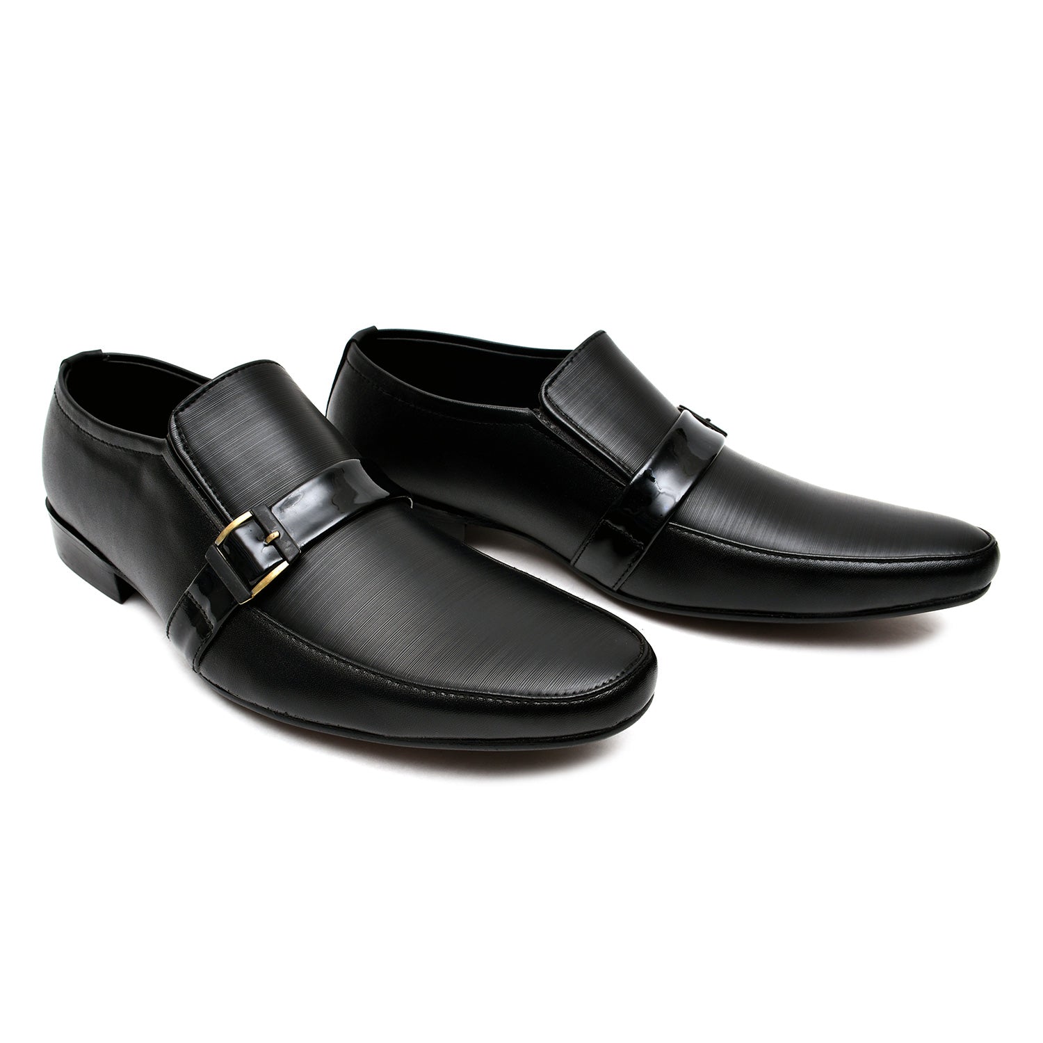 LEATHER SHOES - FC-1-2-8032 BLACK