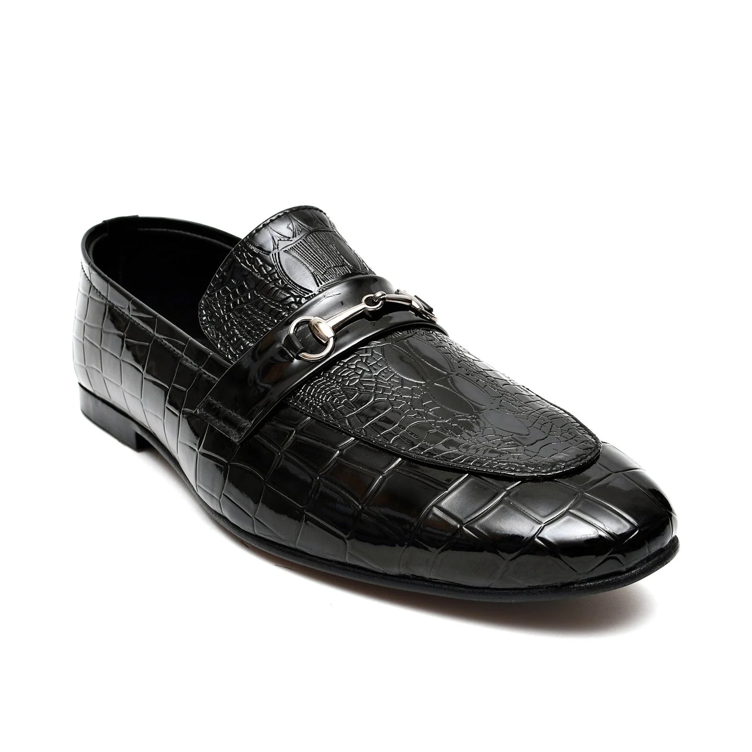 LEATHER SHOES - FC-1-2-8019 BLACK