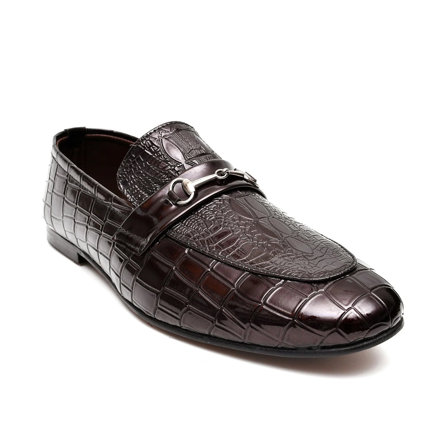 LEATHER SHOES - FC-1-2-8019 MAROON
