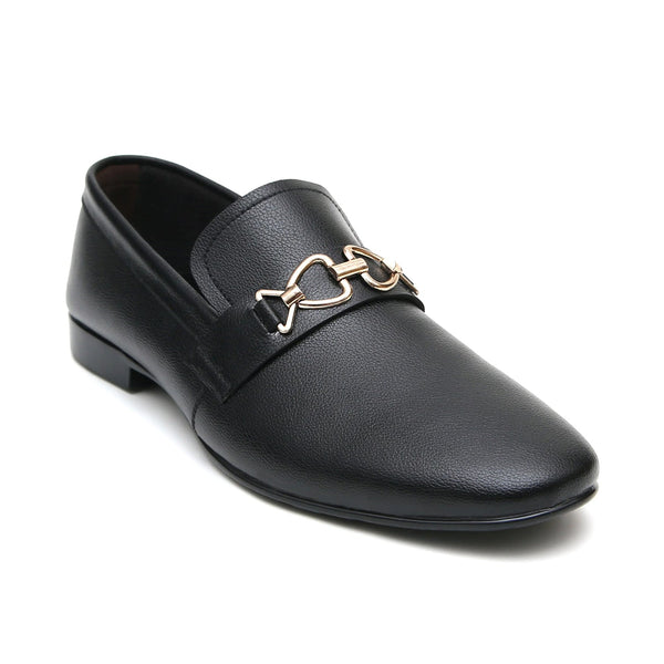 LEATHER SHOES - FC-1-2-8022 BLACK