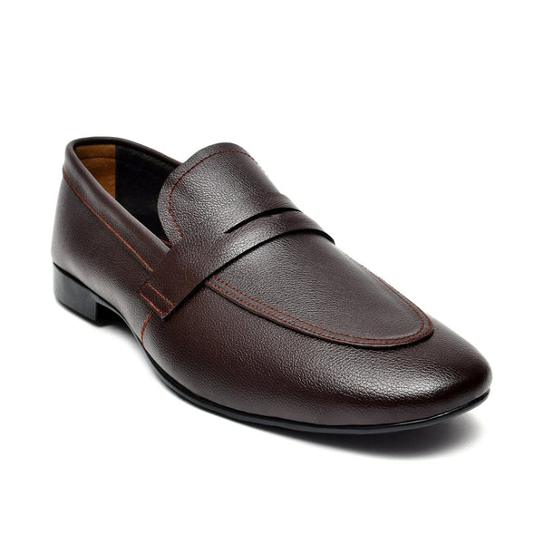 LEATHER SHOES - FC-1-2-8024 BROWN