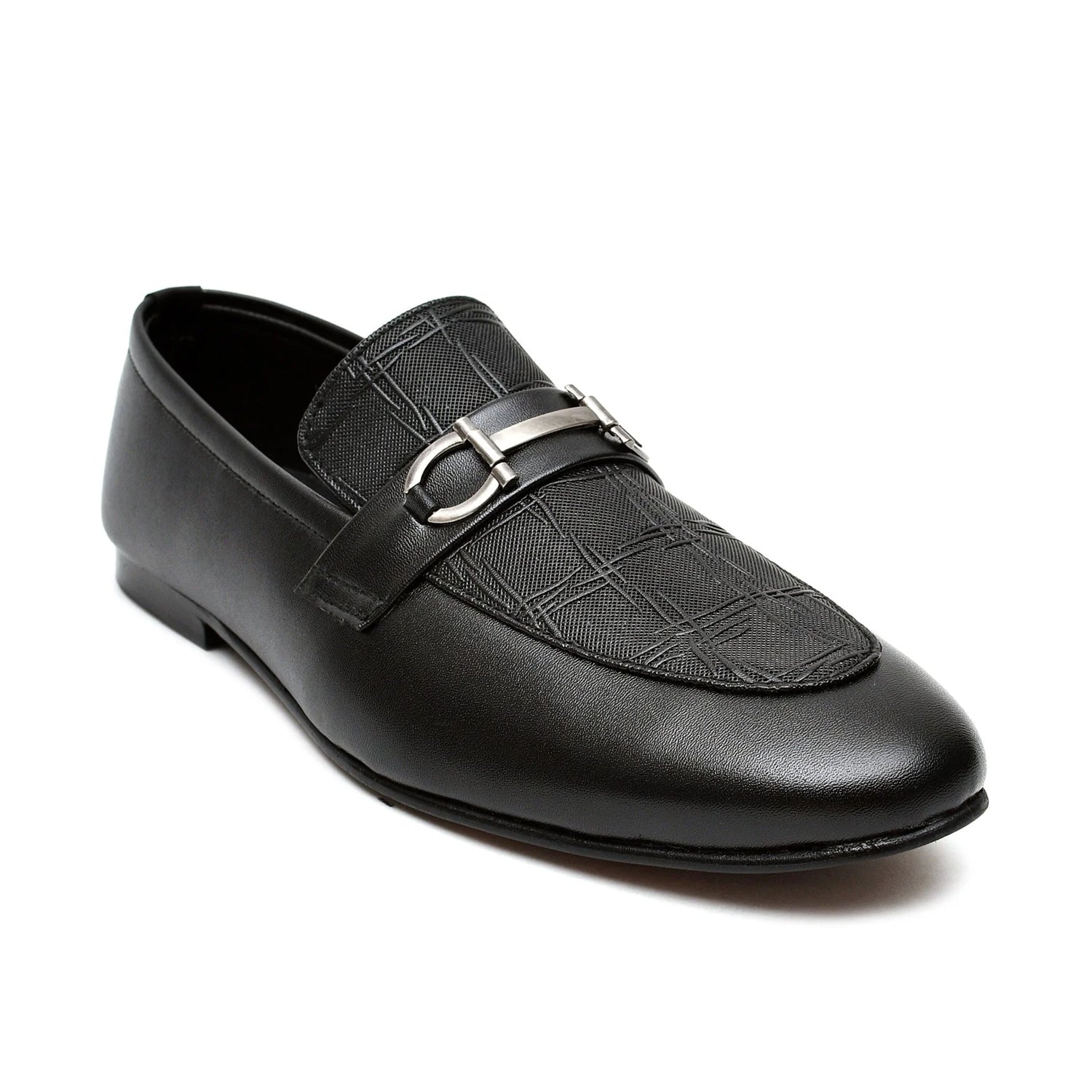 LEATHER SHOES - FC-1-2-8025 BLACK