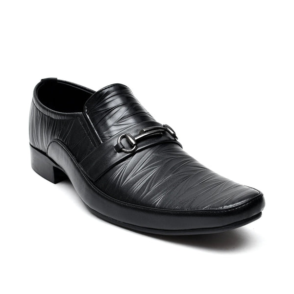 LEATHER SHOES - FC-1-2-8031 BLACK