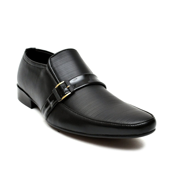LEATHER SHOES - FC-1-2-8032 BLACK