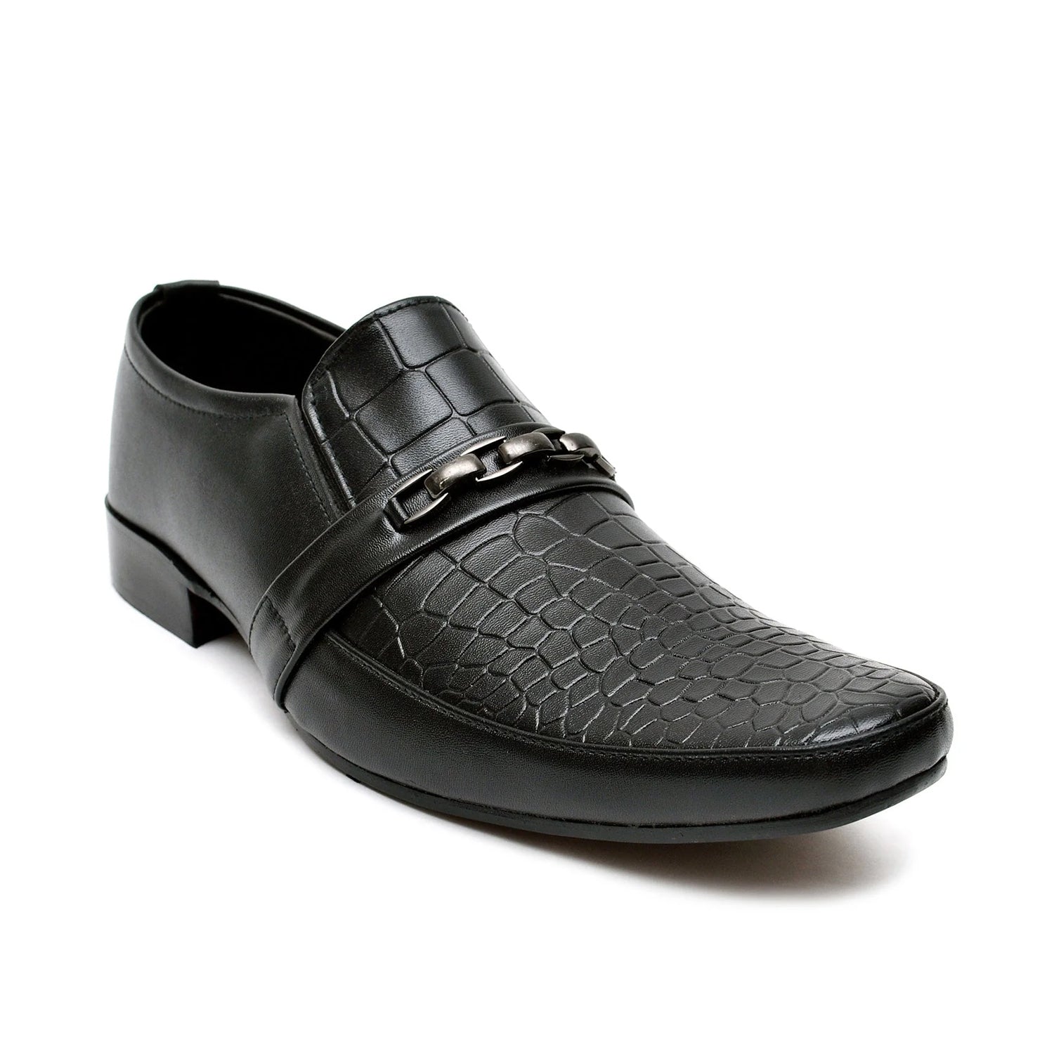 LEATHER SHOES - FC-1-2-8036 BLACK