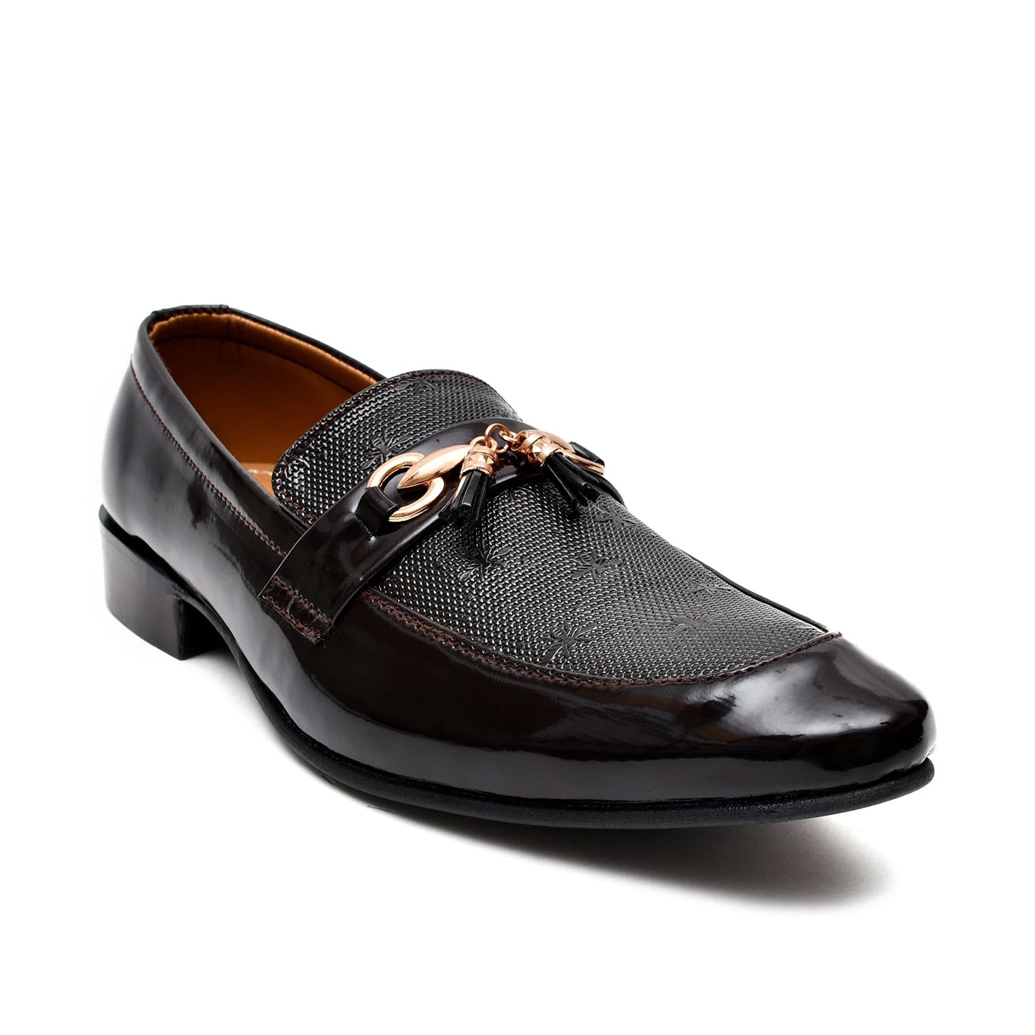 LEATHER SHOES - FC-1-2-8039 BROWN