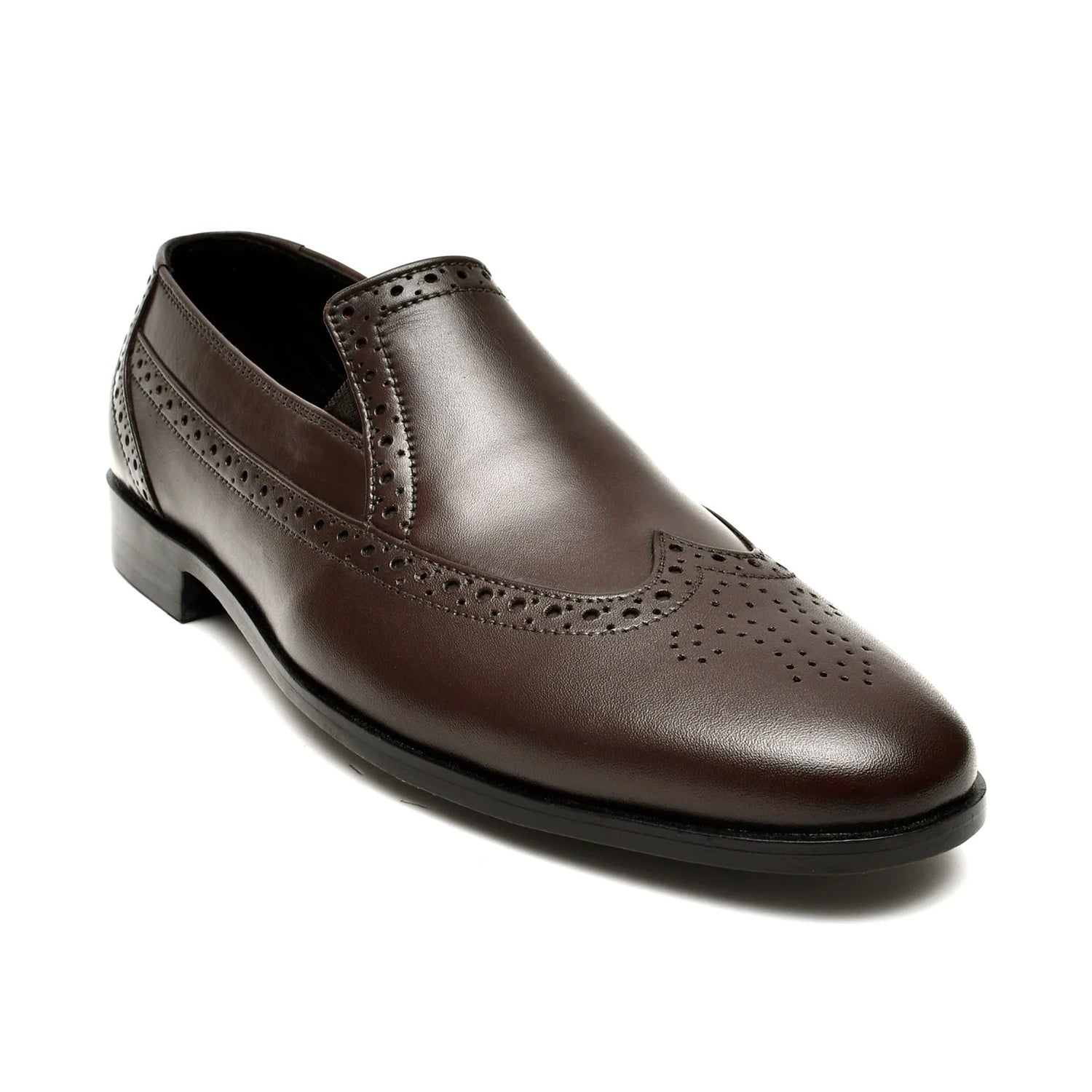 LEATHER SHOES - FC-1-2-8044 BROWN