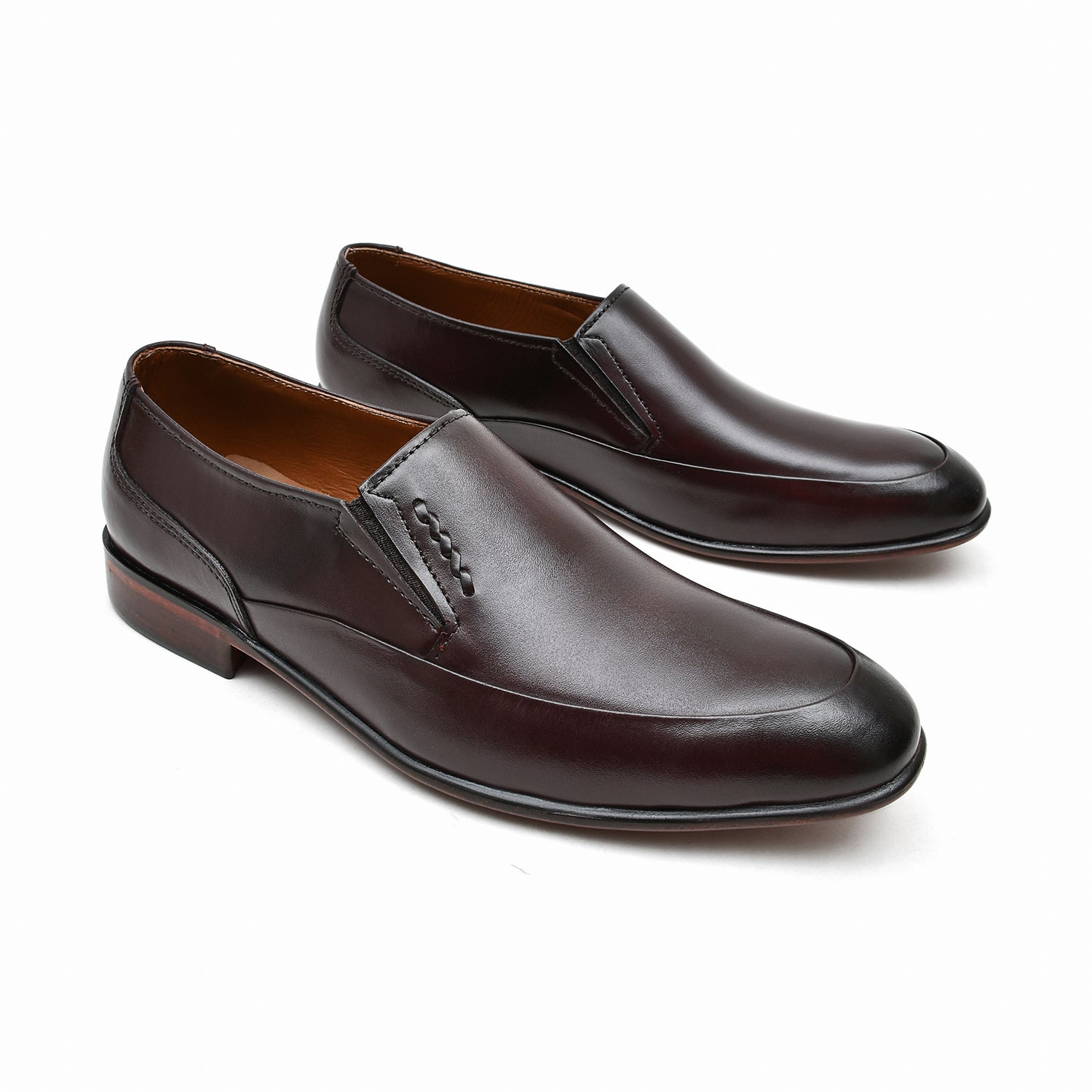 LEATHER SHOES - FCG-8072 BROWN