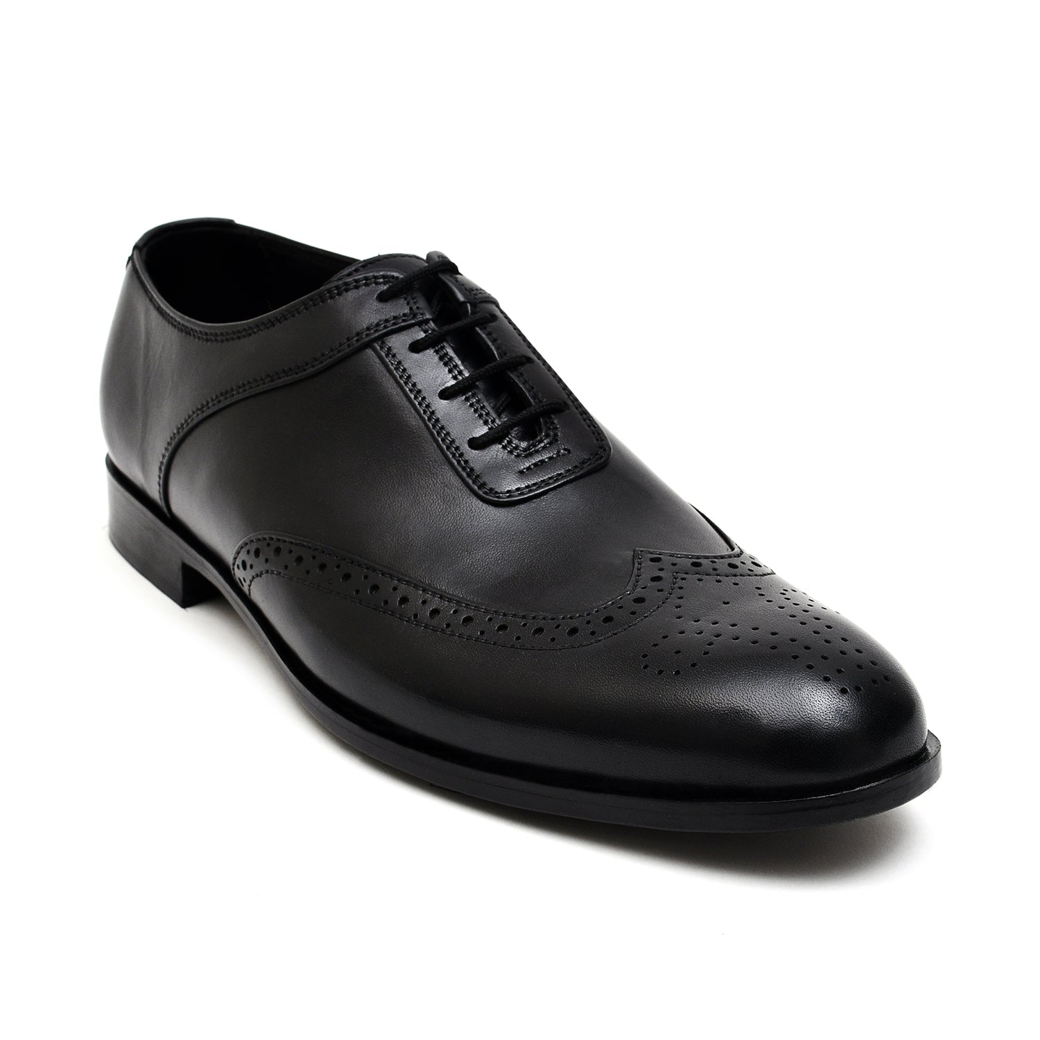 LEATHER SHOES - FCG-8074 BLACK
