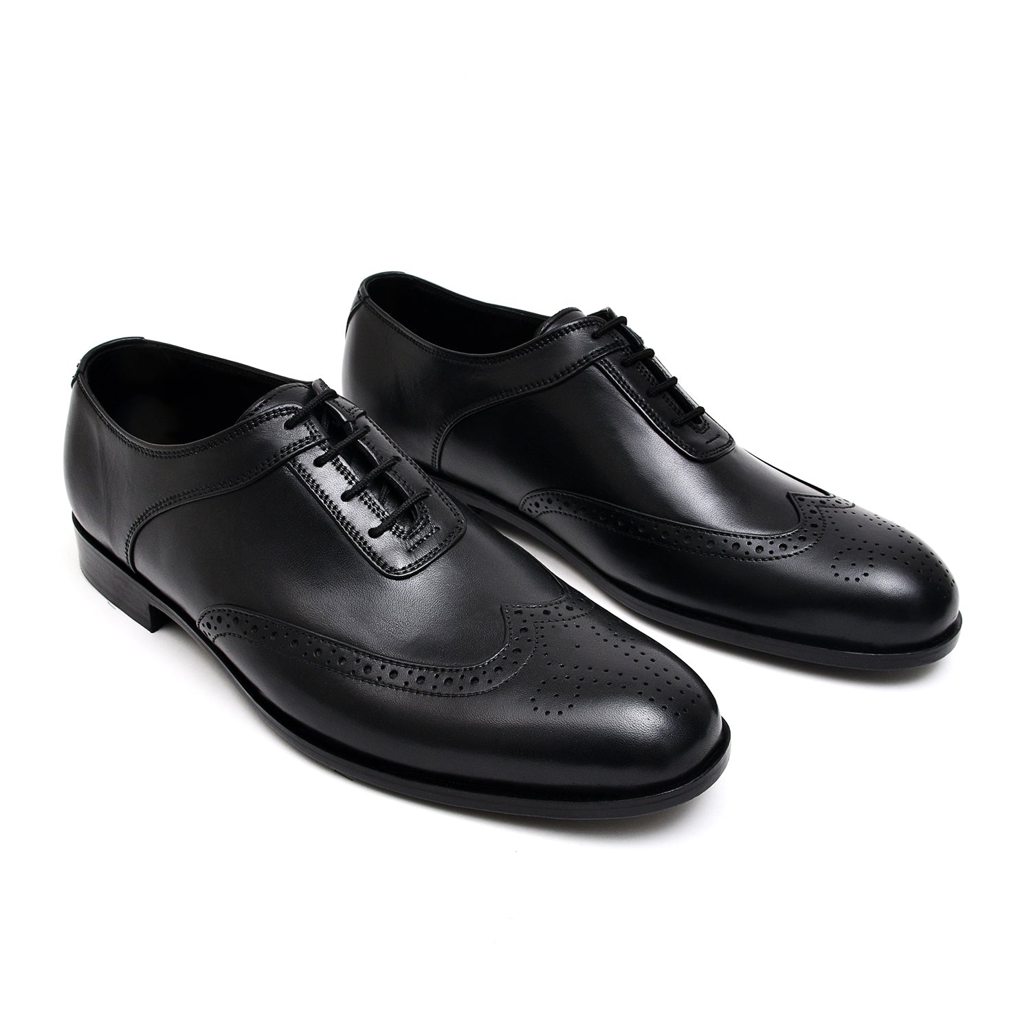 LEATHER SHOES - FCG-8074 BLACK