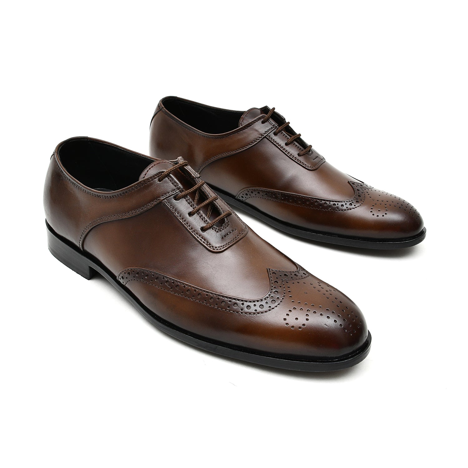 LEATHER SHOES - FCG-8074 BROWN
