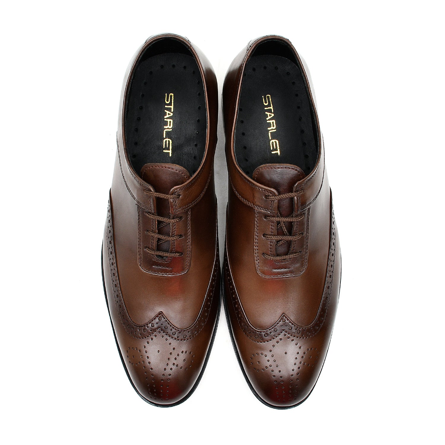 LEATHER SHOES - FCG-8074 BROWN