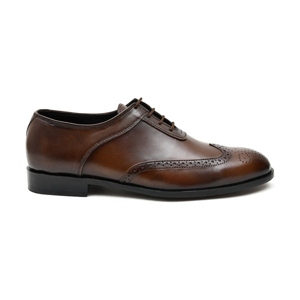 LEATHER SHOES - FCG-8074 BROWN