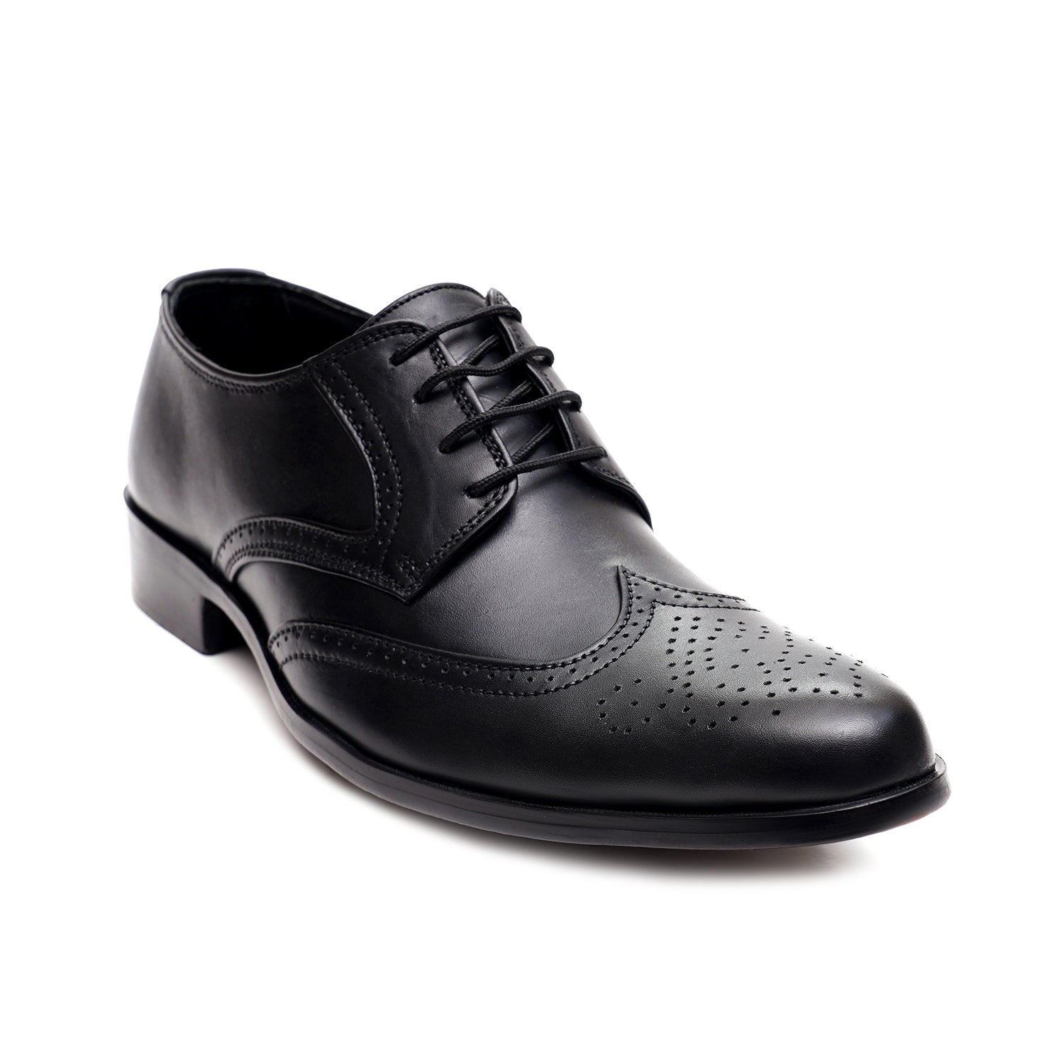 LEATHER SHOES - FCG-8114 BLACK