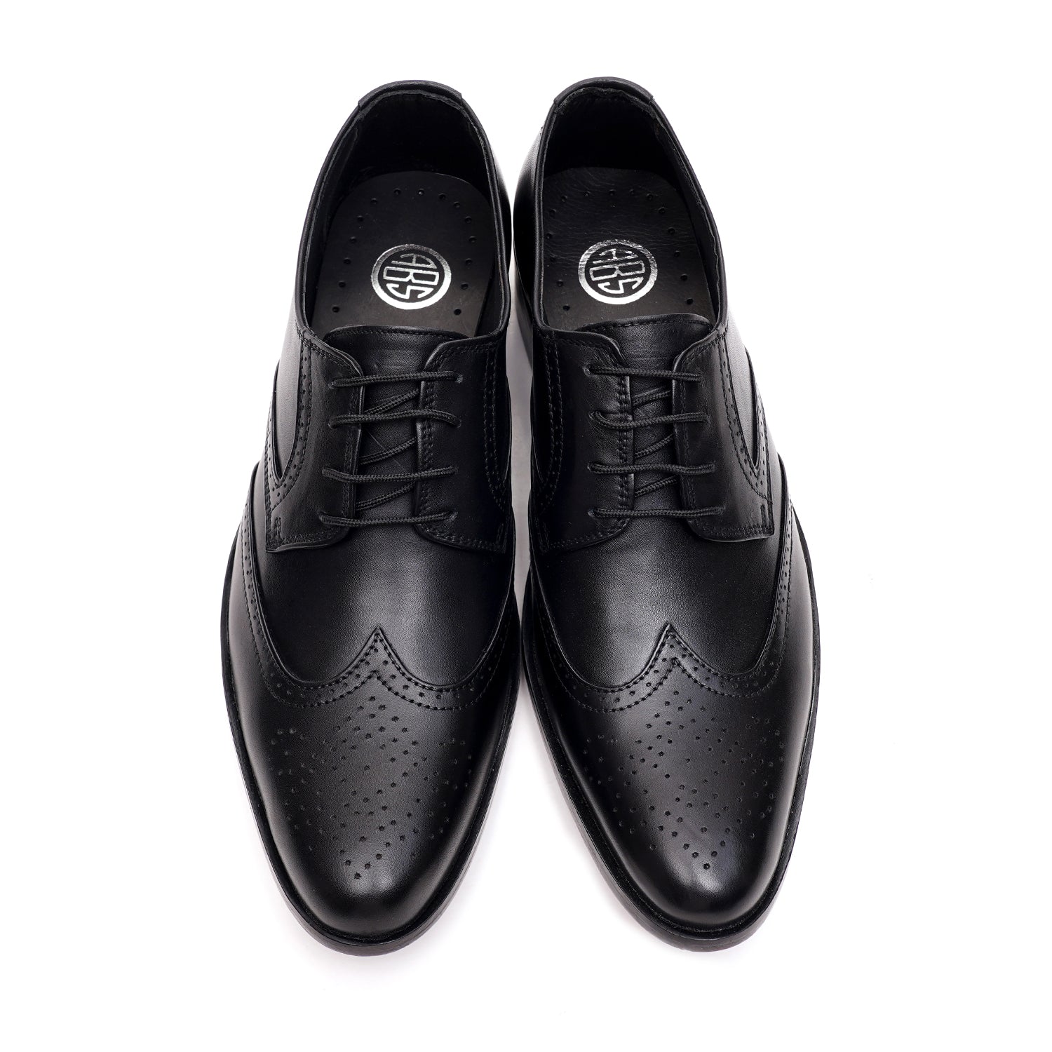 LEATHER SHOES - FCG-8114 BLACK