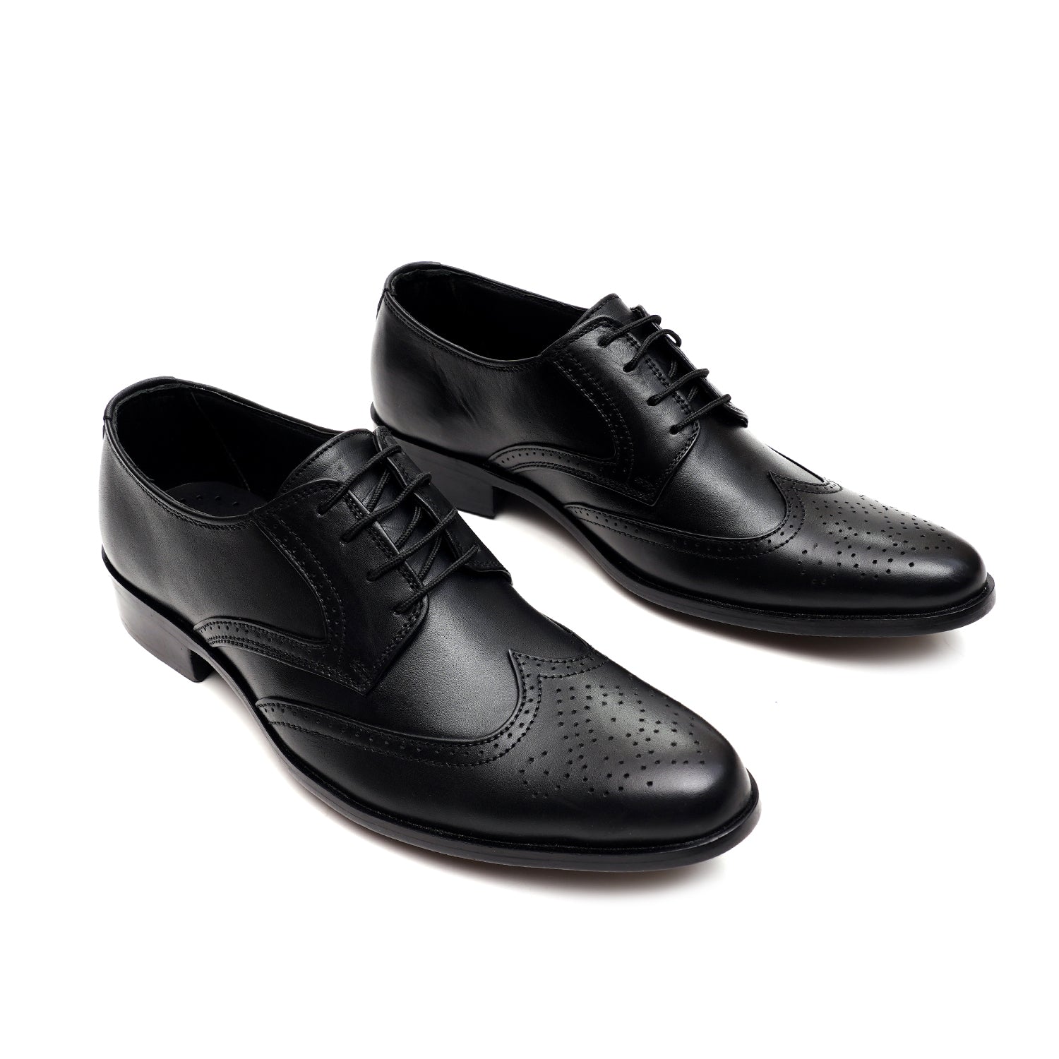 LEATHER SHOES - FCG-8114 BLACK