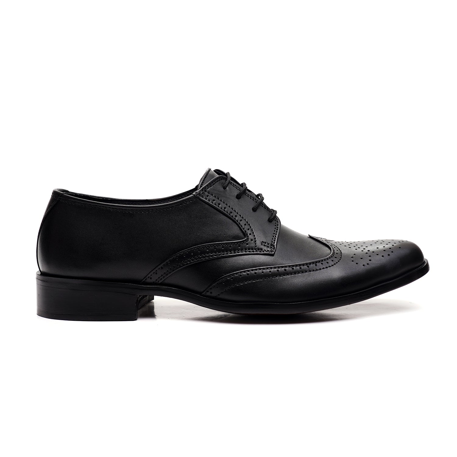 LEATHER SHOES - FCG-8114 BLACK