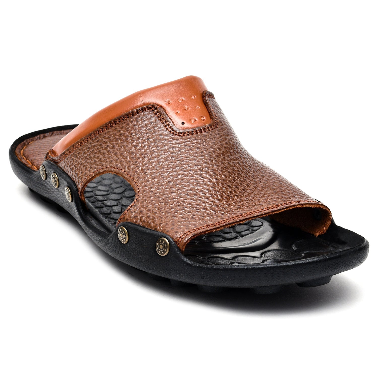 LEATHER SLIPPER - FIVE STONE-003 TAN