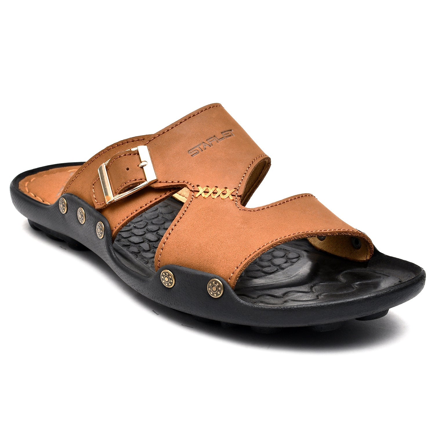 LEATHER SLIPPER - FIVE STONE-016 MUSTARD