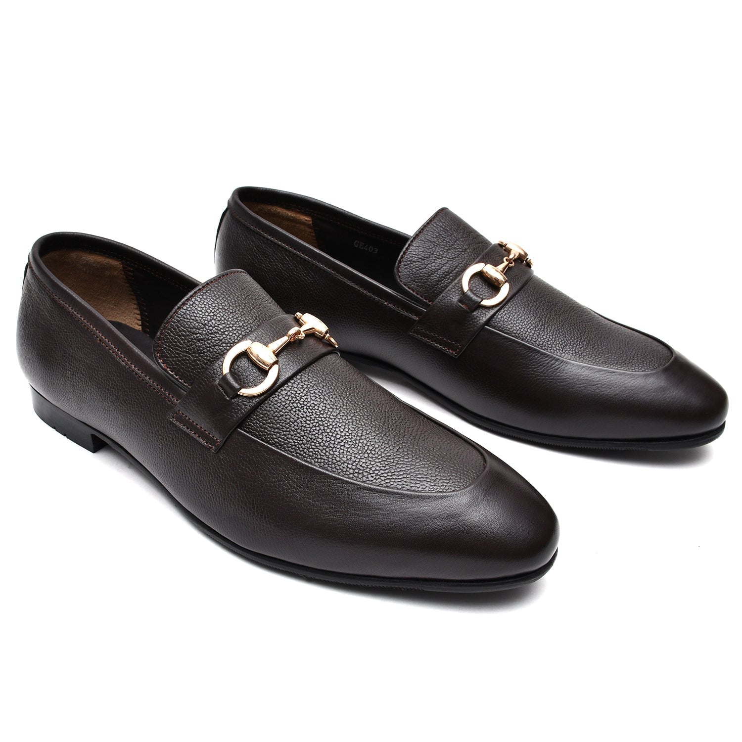 LEATHER SHOES - GE-403 BROWN