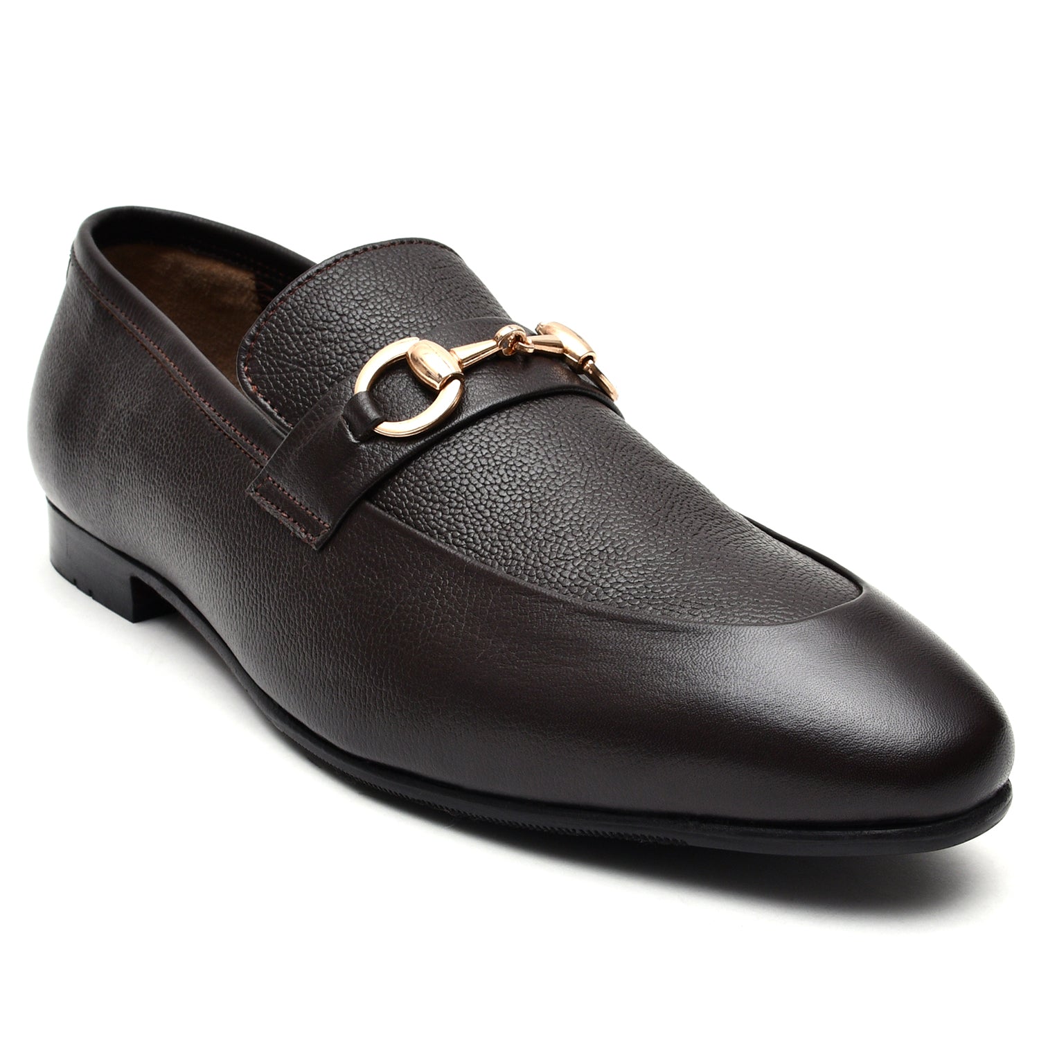LEATHER SHOES - GE-403 BROWN