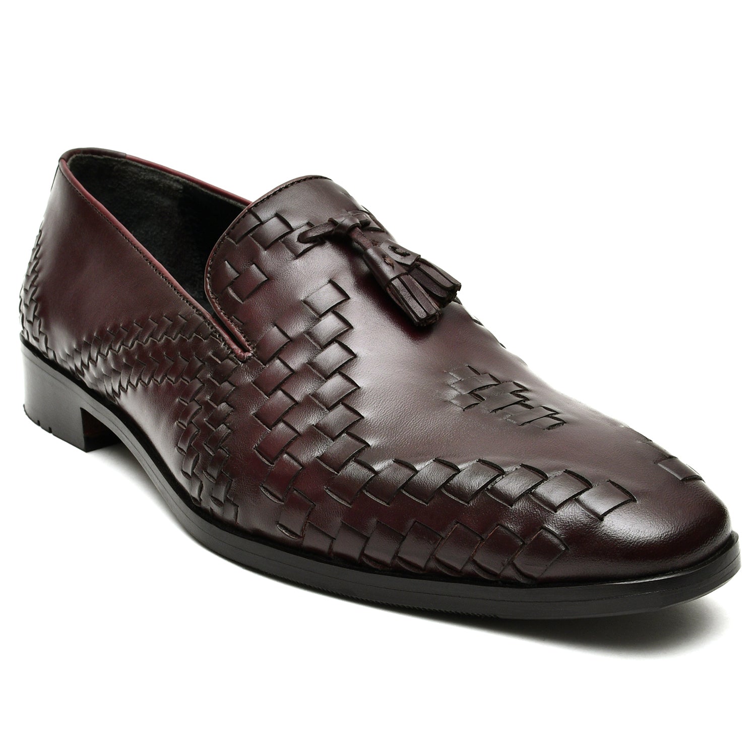 LEATHER SHOES - GE-454 MAROON